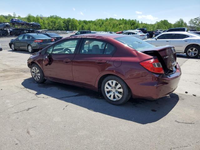  HONDA CIVIC 2012 Maroon