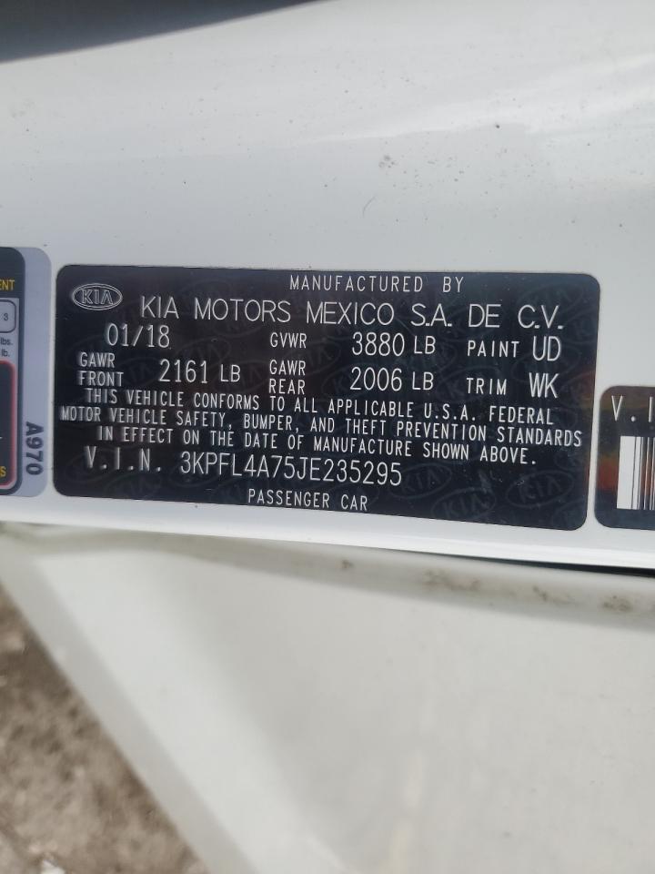 2018 Kia Forte Lx VIN: 3KPFL4A75JE235295 Lot: 55477435