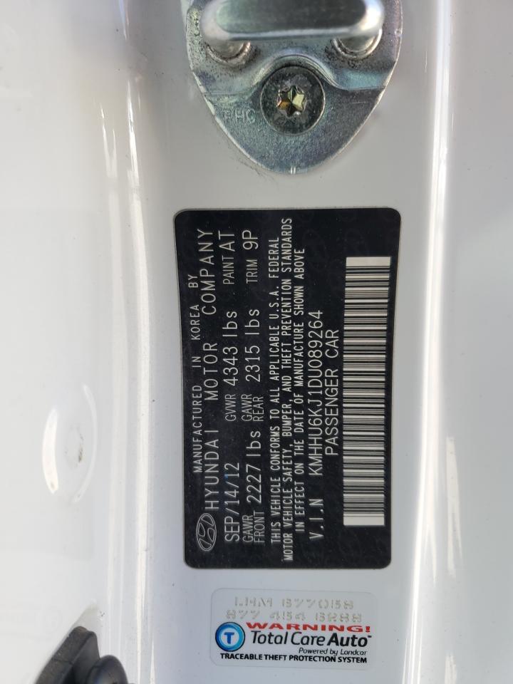 2013 Hyundai Genesis 3.8L VIN: KMHGC4DD0DU219142 Lot: 57229015
