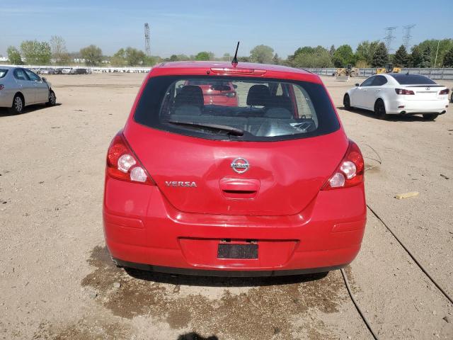  NISSAN VERSA 2012 Czerwony