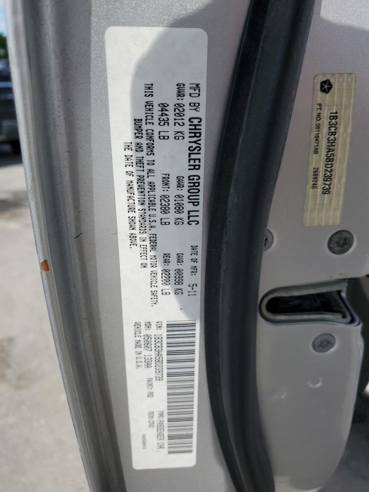 2011 Dodge Caliber Mainstreet VIN: 1B3CB3HA5BD239739 Lot: 56025425