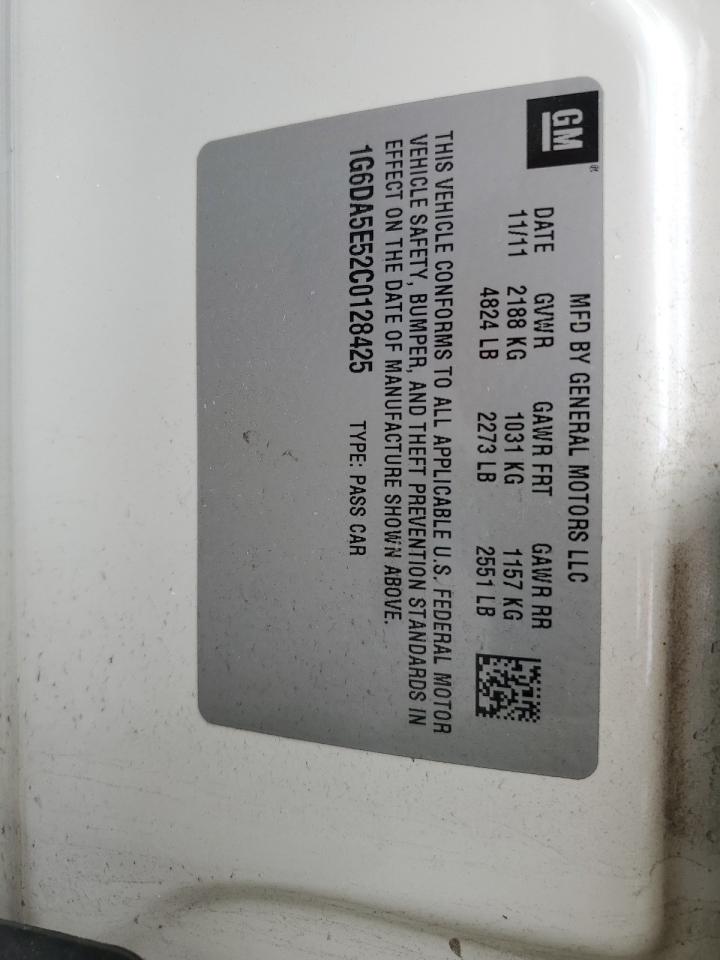 2012 Cadillac Cts VIN: 1G6DA5E52C0128425 Lot: 71659375