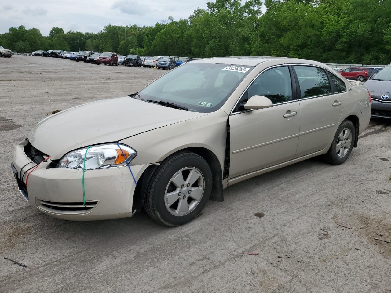 2008 Chevrolet Impala Lt იყიდება Ellwood City-ში, PA - Front End