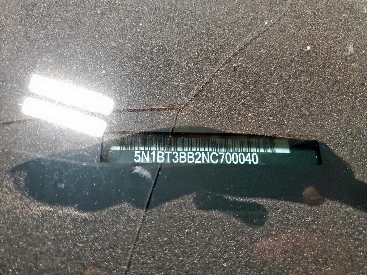 2022 Nissan Rogue Sv VIN: 5N1BT3BB2NC700040 Lot: 58041075