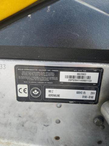 2004 SKIDOO MXZ600  