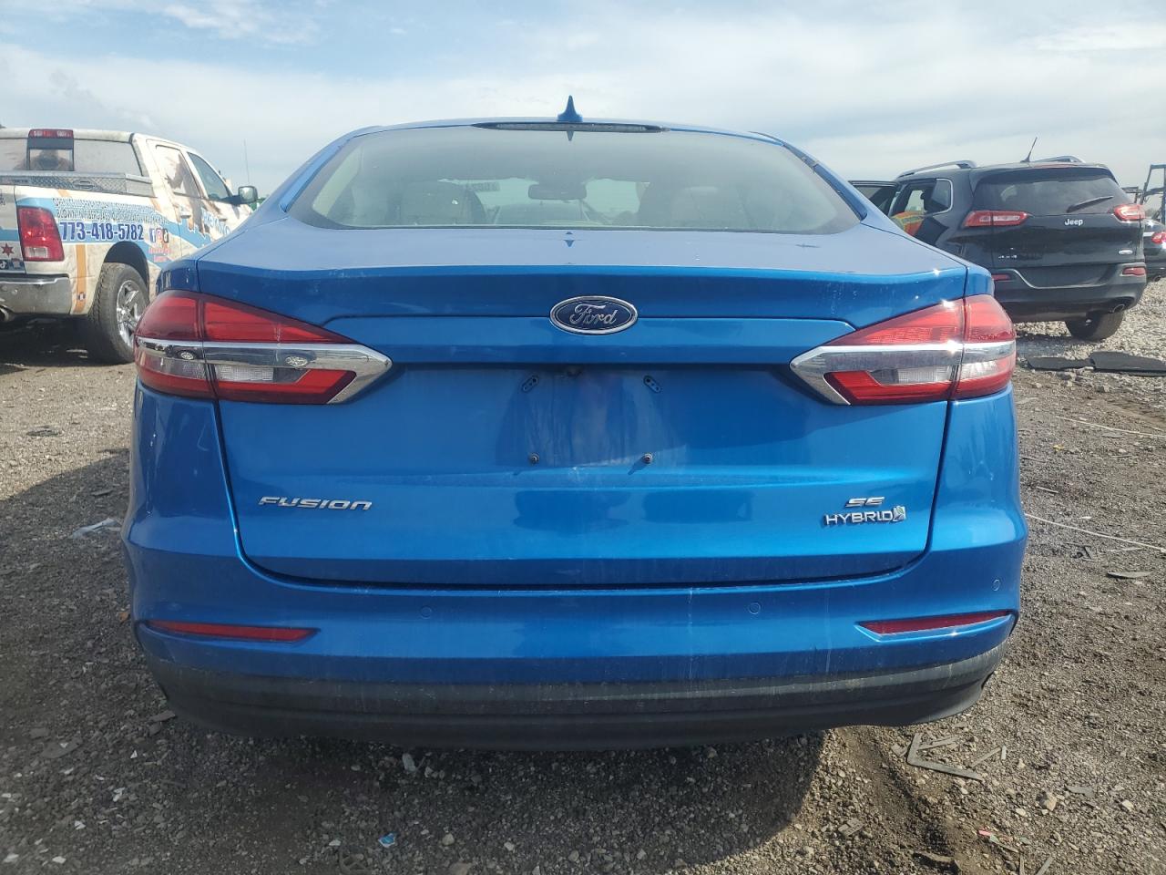 2019 Ford Fusion Se VIN: 3FA6P0LU7KR279427 Lot: 58241865