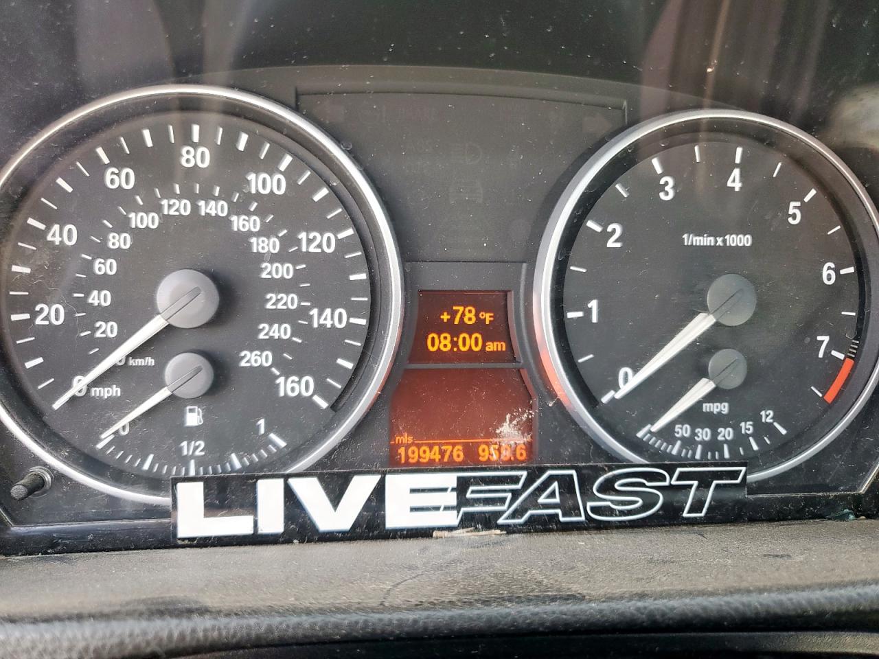 2007 BMW 328 I Sulev VIN: WBAVC53567FZ78301 Lot: 58548585