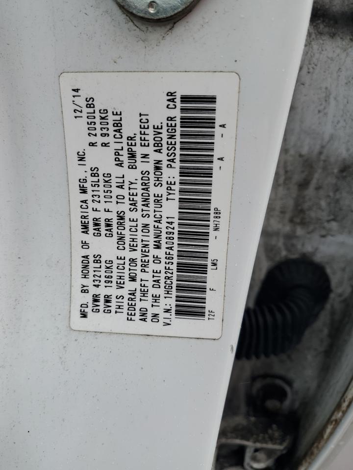 2015 Honda Accord Sport VIN: 1HGCR2F56FA089241 Lot: 56476065