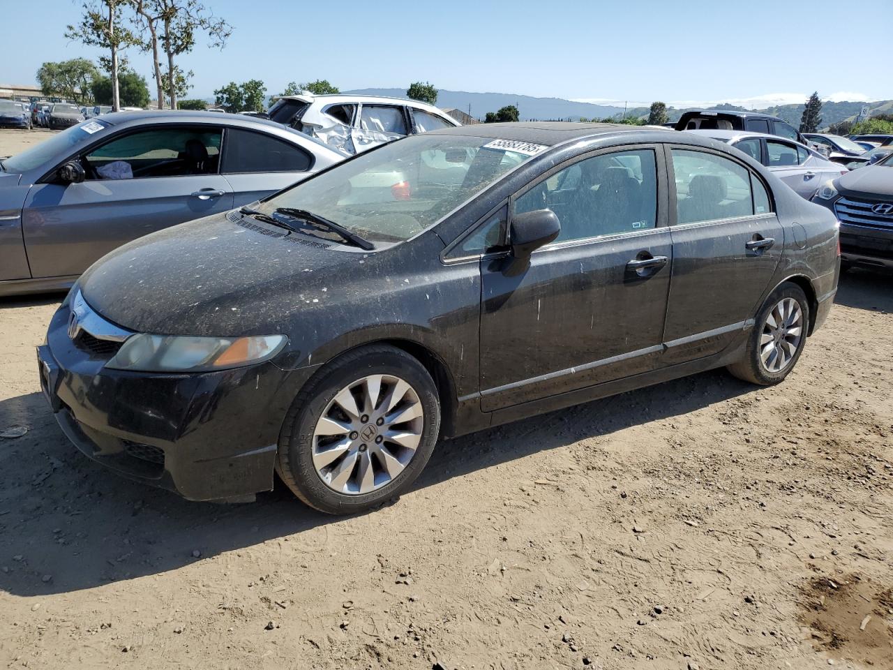 2009 Honda Civic Ex de vânzare în San Martin, CA - Rear End