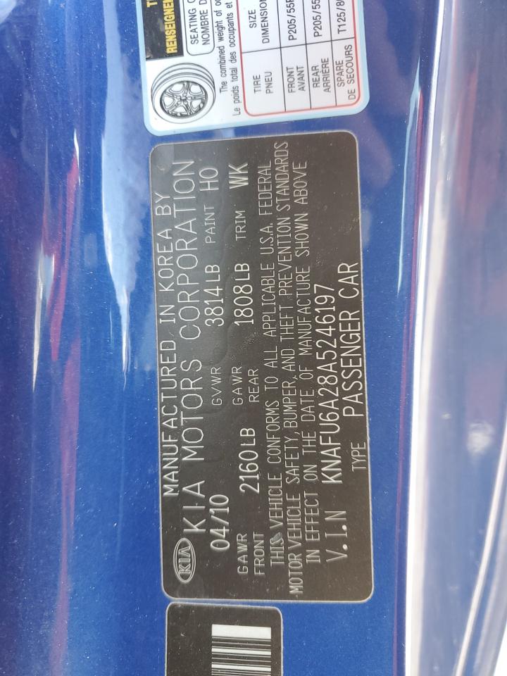 2010 Kia Forte Ex VIN: KNAFU6A28A5246197 Lot: 56927805
