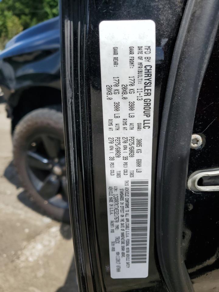 2014 Ram 1500 St VIN: 1C6RR7KTXES217670 Lot: 58092405