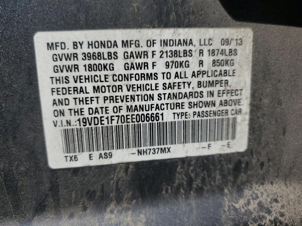 2014 Acura Ilx 20 Tech VIN: 19VDE1F70EE006661 Lot: 56729645