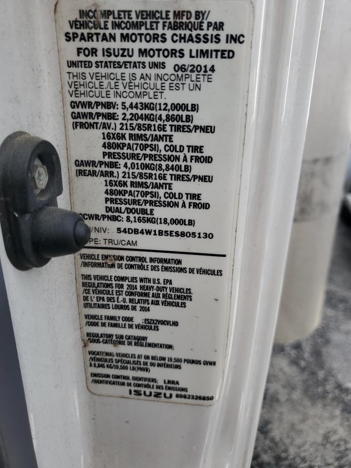 2014 Isuzu Npr VIN: 0LDL0T66663304 Lot: 56978245