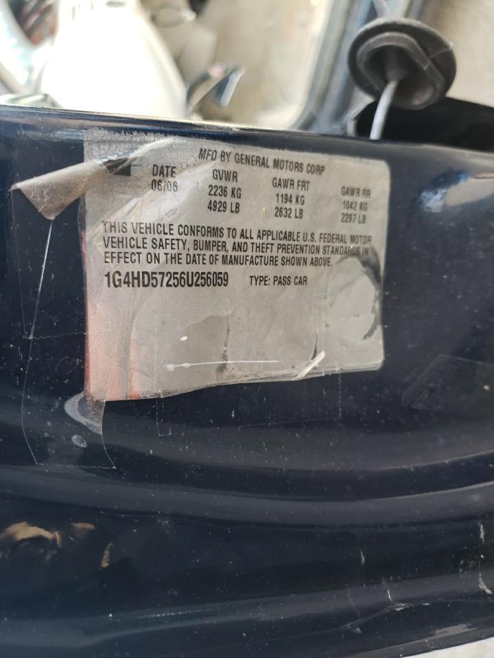 2006 Buick Lucerne Cxl VIN: 1G4HD57256U256059 Lot: 56115725