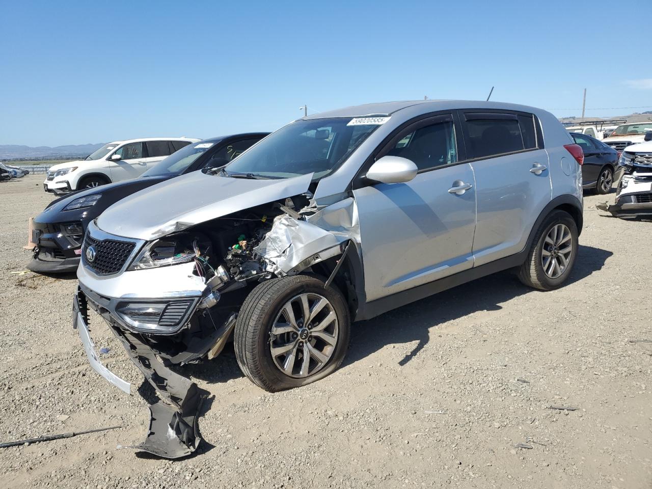 2016 Kia Sportage Lx продається в American Canyon, CA - Front End