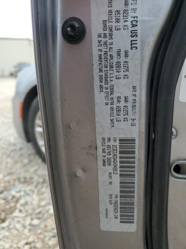 2016 Chrysler 300C VIN: 2C3CCAEG4GH342612 Lot: 57351155