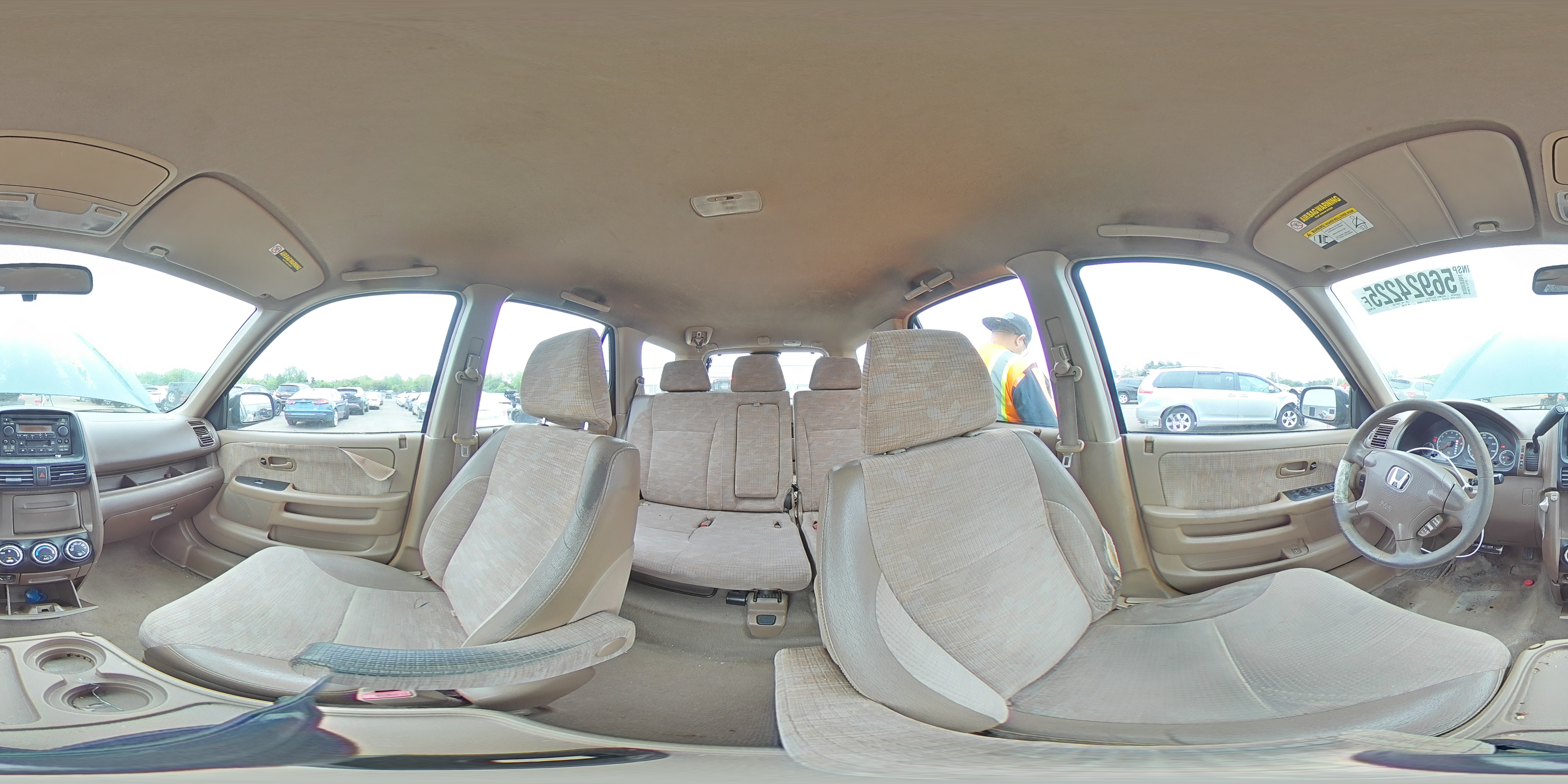 2004 Honda Cr-V Lx VIN: JHLRD684X4C007308 Lot: 56924225