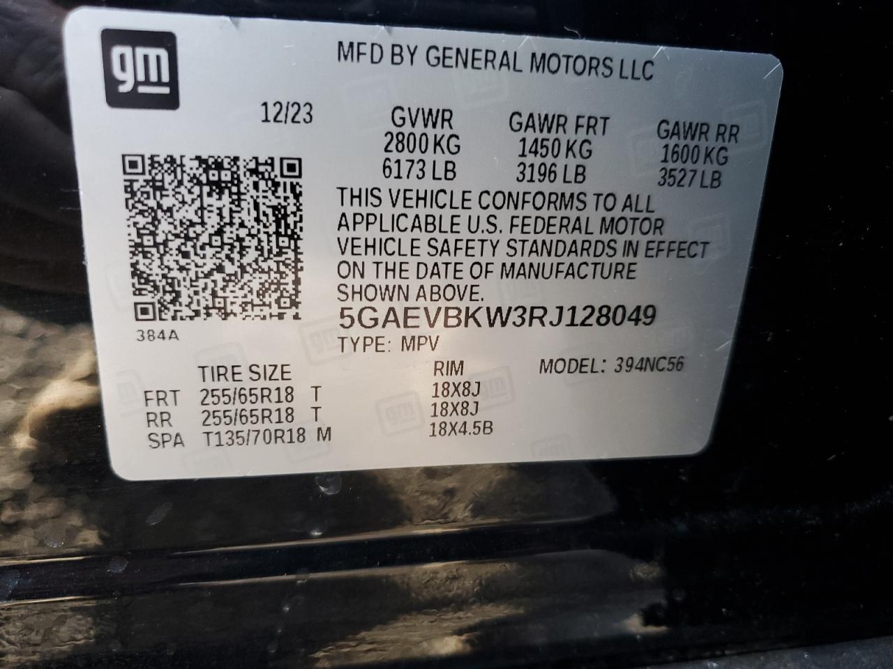 2024 Buick Enclave Premium VIN: 5GAEVBKW3RJ128049 Lot: 58937235