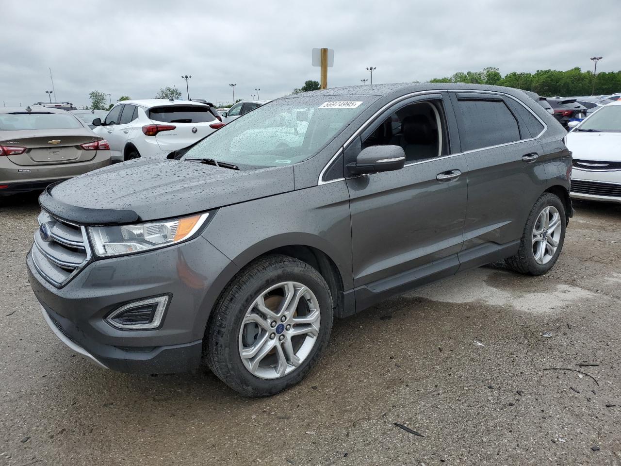 2017 Ford Edge Titanium იყიდება Indianapolis-ში, IN - Rear End