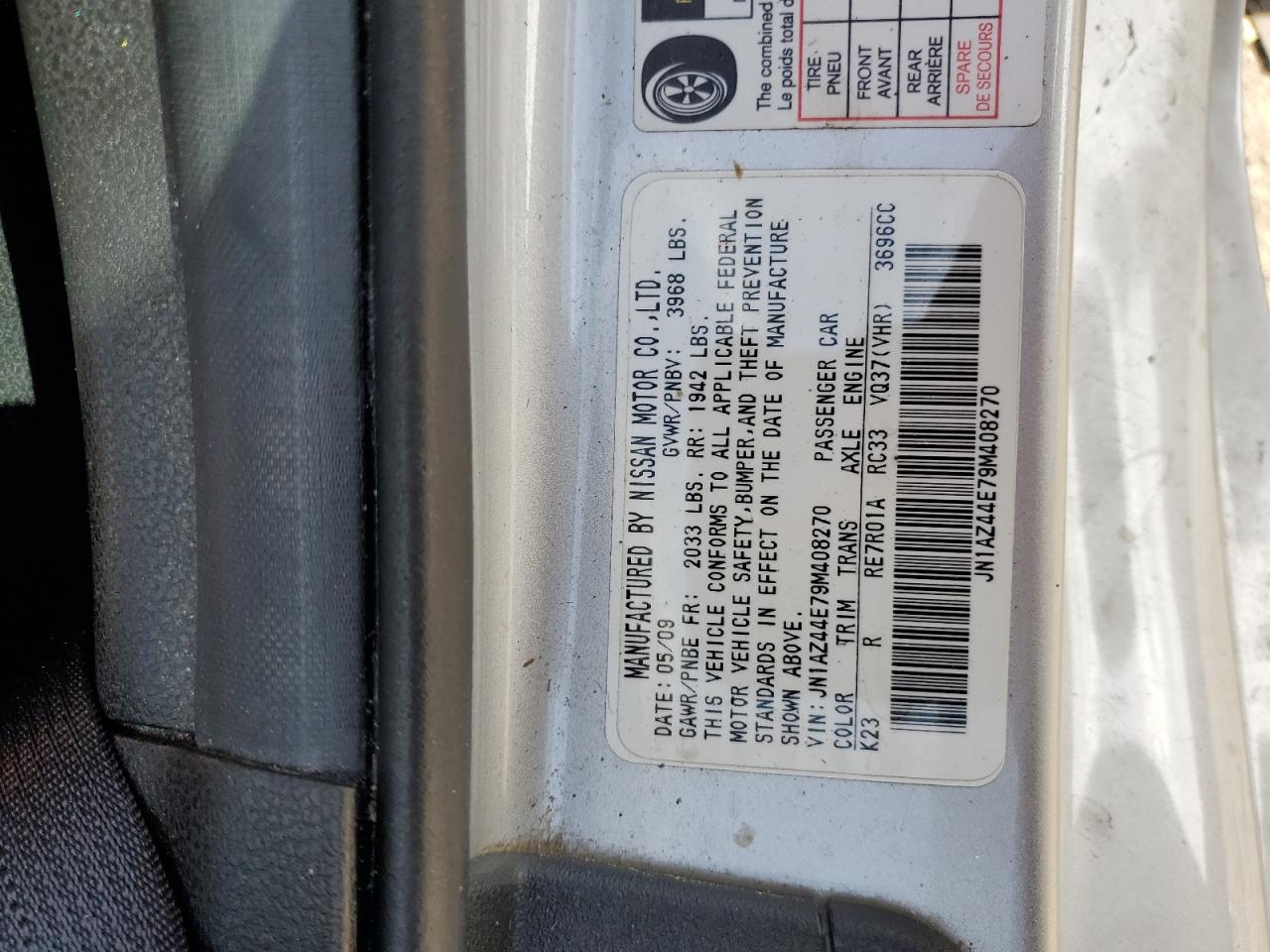 2009 Nissan 370Z VIN: JN1AZ44E79M408270 Lot: 56834835