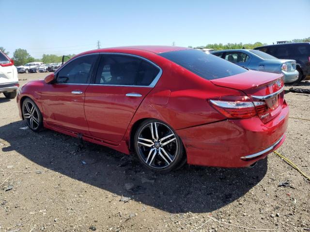  HONDA ACCORD 2017 Червоний