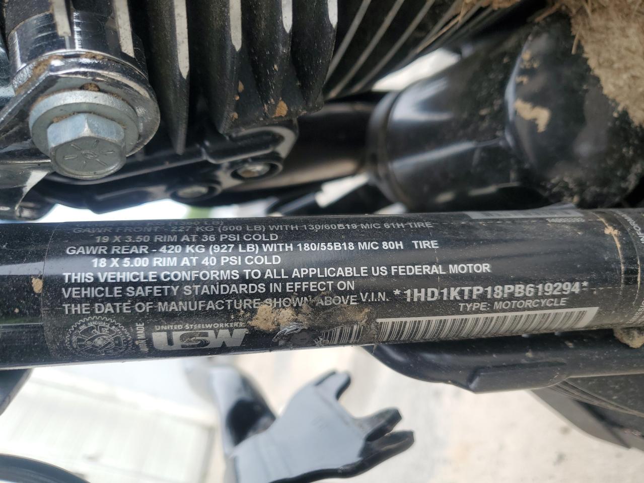 2023 Harley-Davidson Fltrxs VIN: 1HD1KTP18PB619294 Lot: 57690195