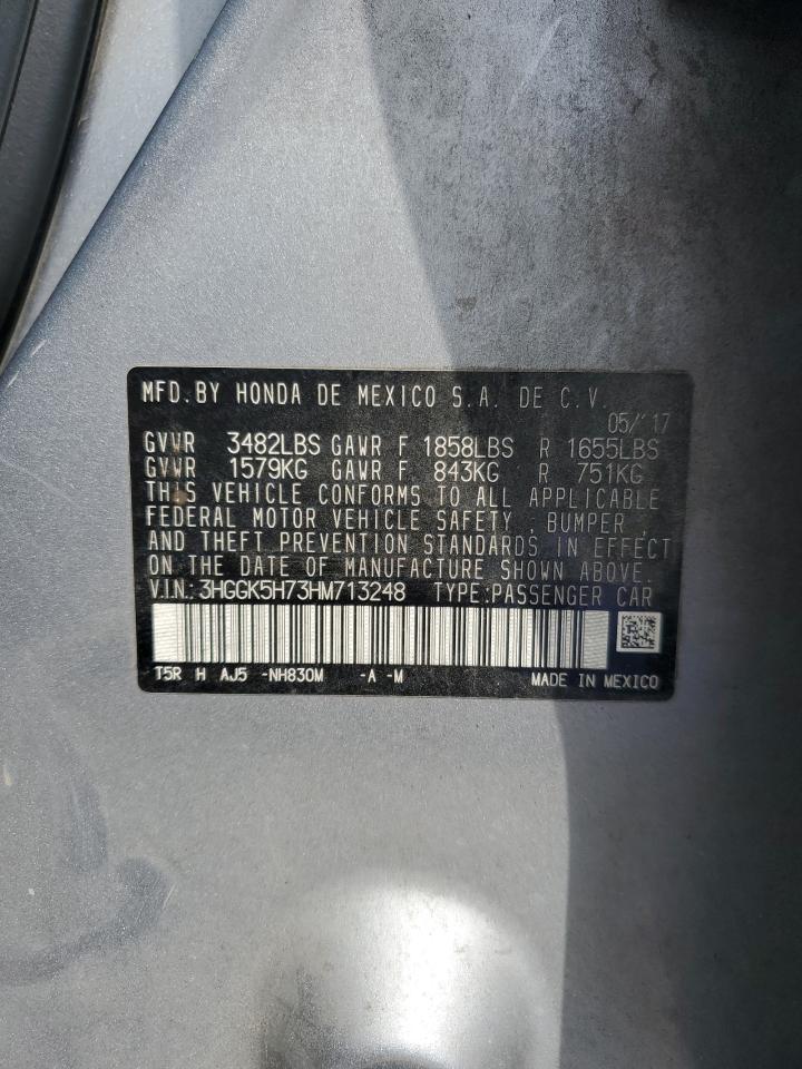 2017 Honda Fit Ex VIN: 3HGGK5H73HM713248 Lot: 56507955