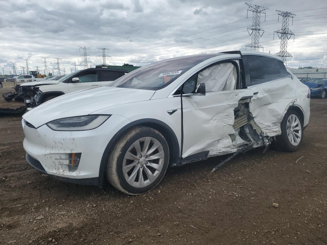 2017 Tesla Model X de vânzare în Elgin, IL - Side