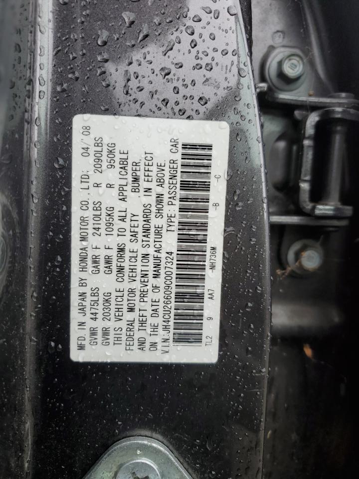 2009 Acura Tsx VIN: JH4CU26609C007324 Lot: 53918455
