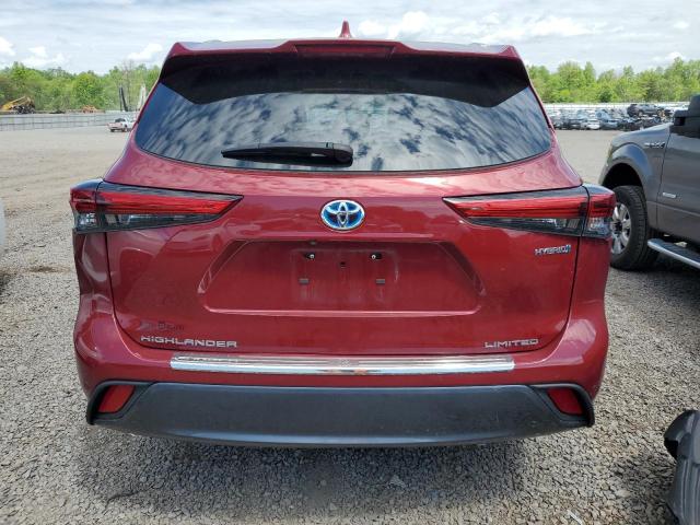  TOYOTA HIGHLANDER 2023 Czerwony
