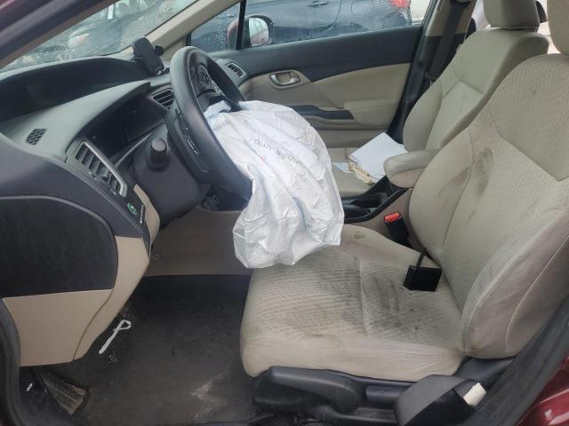  HONDA CIVIC 2014 Бургунди