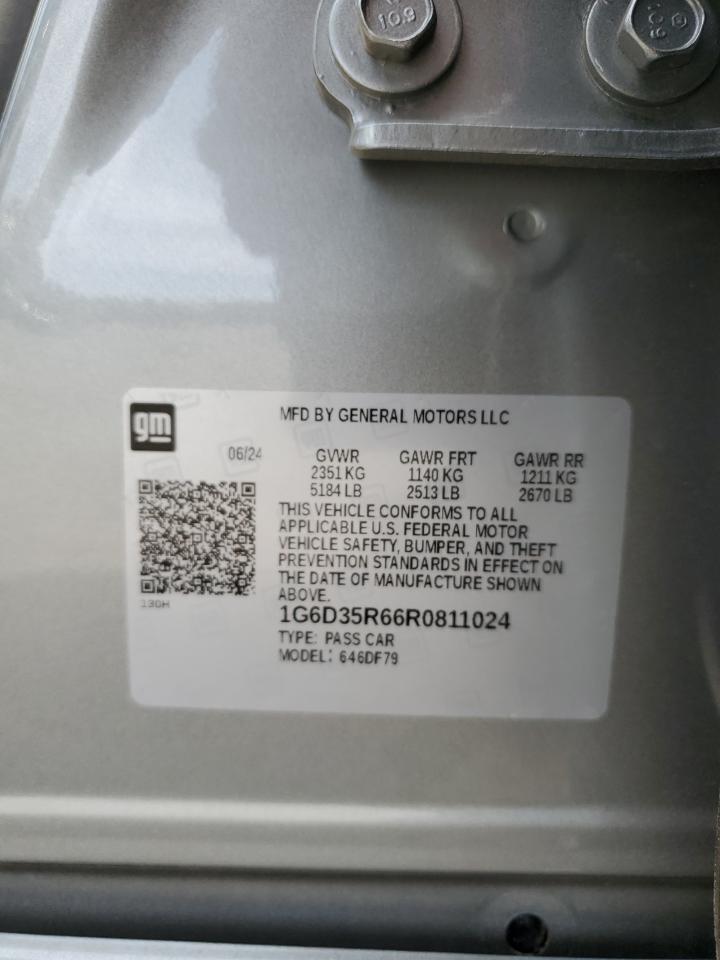 2024 Cadillac Ct5-V Blackwing VIN: 1G6D35R66R0811024 Lot: 58781835