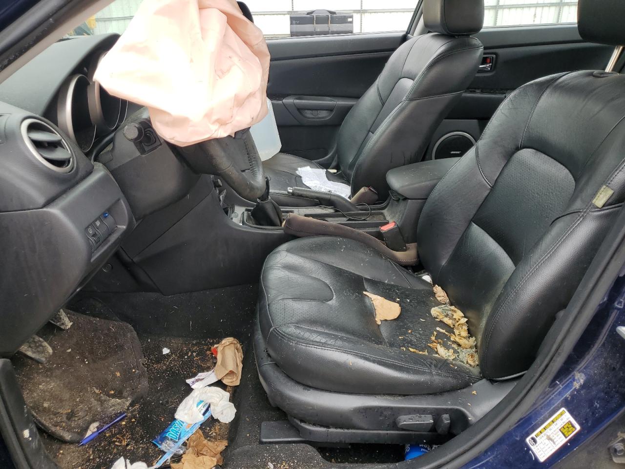 2008 MAZDA MAZDA3 with FRONT END damage, VIN JM1BK323981154482