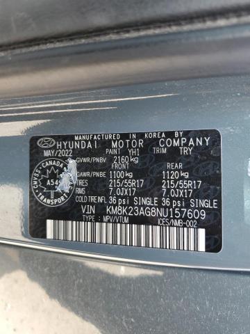 2022 HYUNDAI KONA SEL  