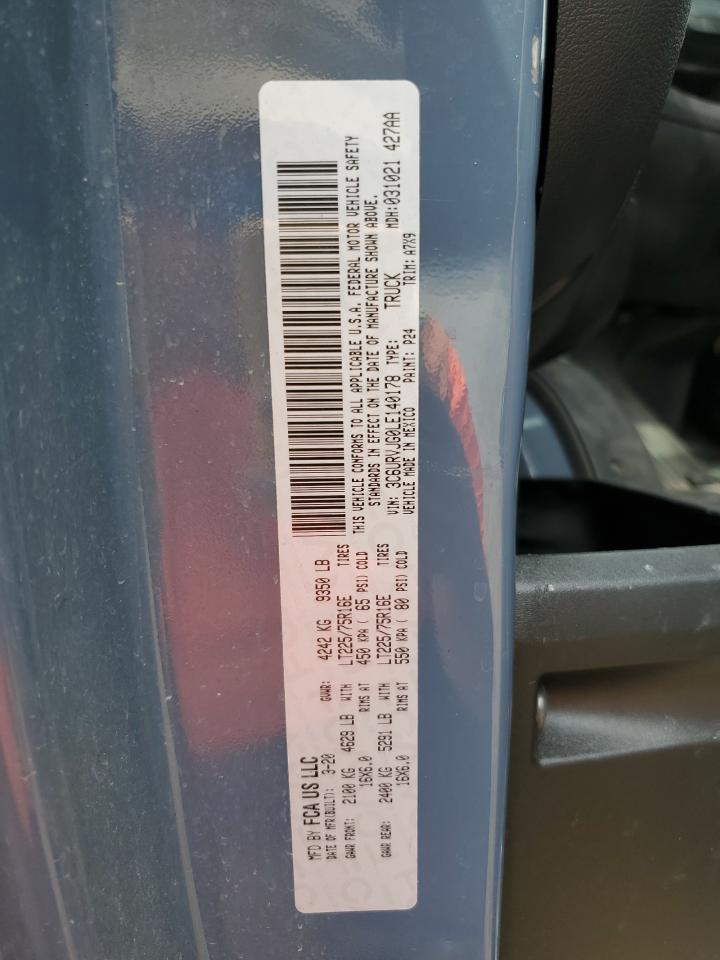 2020 Ram Promaster 3500 3500 High VIN: 3C6URVJG0LE140178 Lot: 56349855