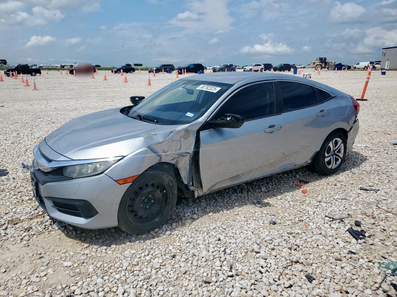 2016 Honda Civic Lx იყიდება Taylor-ში, TX - All Over