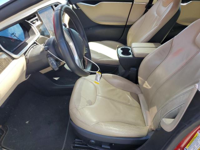 Hatchbacks TESLA MODEL S 2013 Czerwony