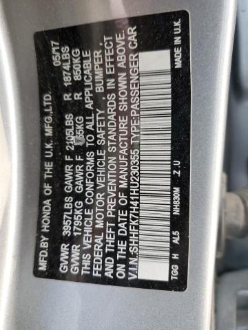 2017 HONDA CIVIC SPORT  