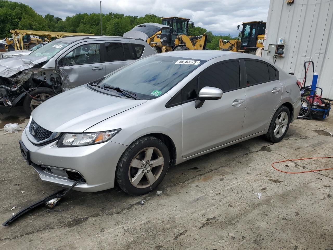 2015 Honda Civic Lx للبيع في Windsor، NJ - Rear End