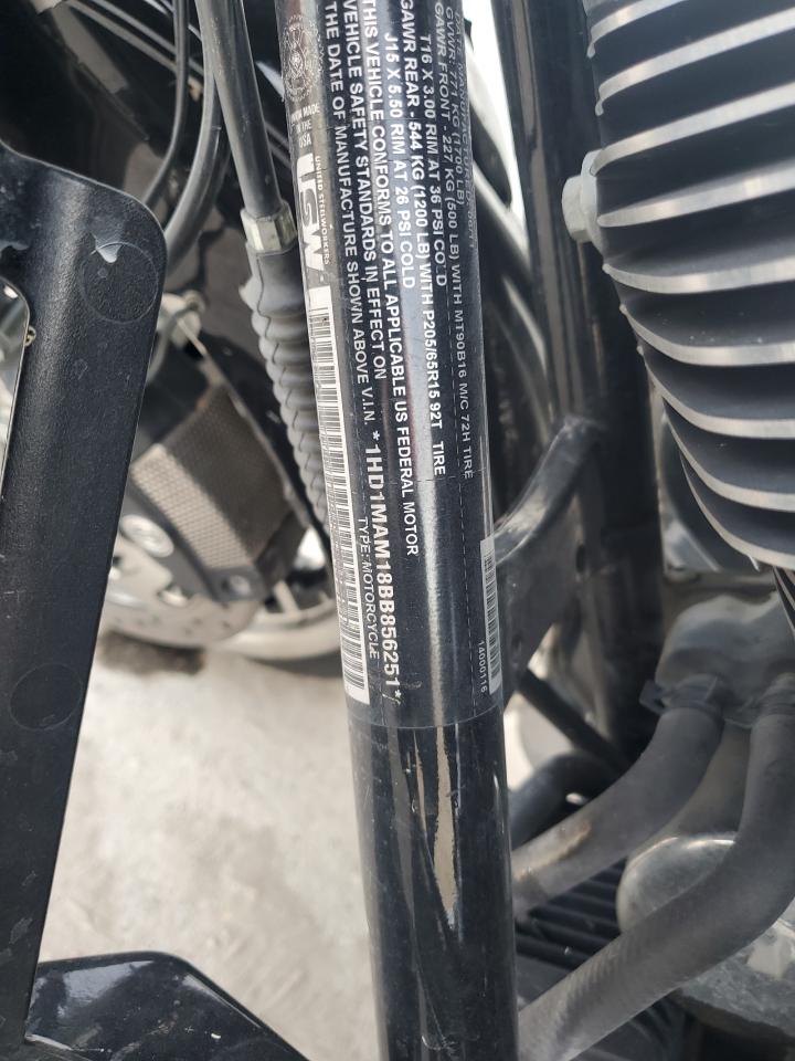 2011 Harley-Davidson Flhtcutg VIN: 1HD1MAM18BB856251 Lot: 56959805