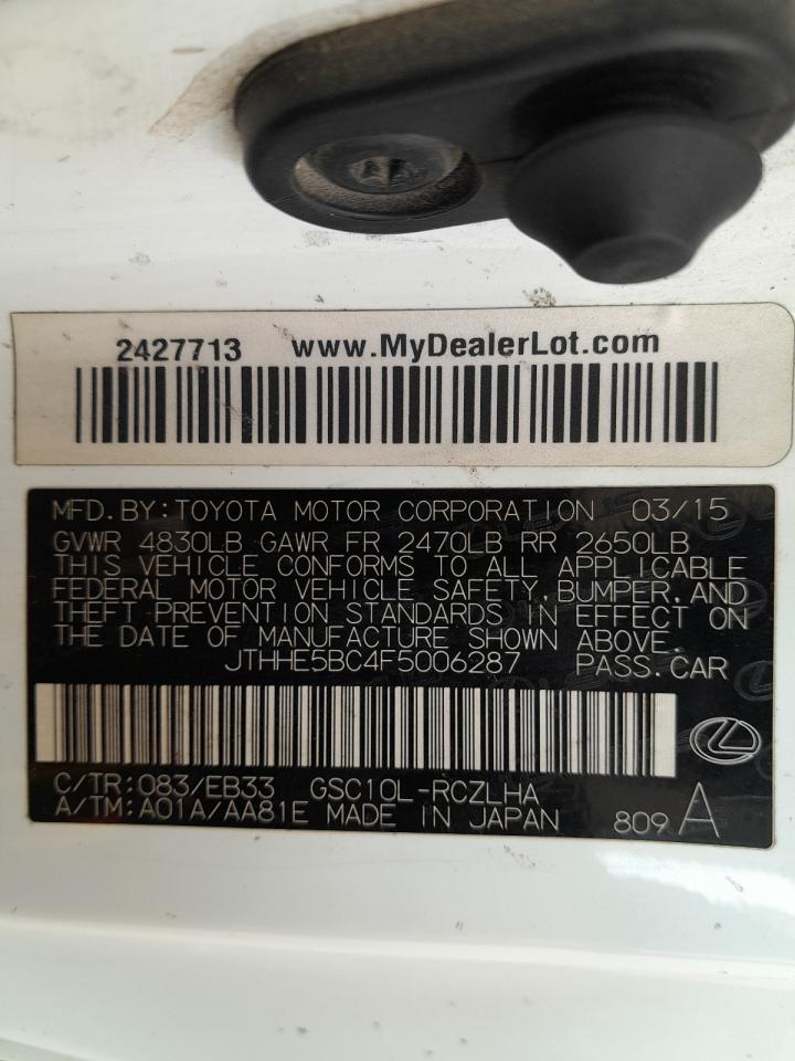 JTHHE5BC4F5006287 - 2016 Lexus rc 350 - #58875925