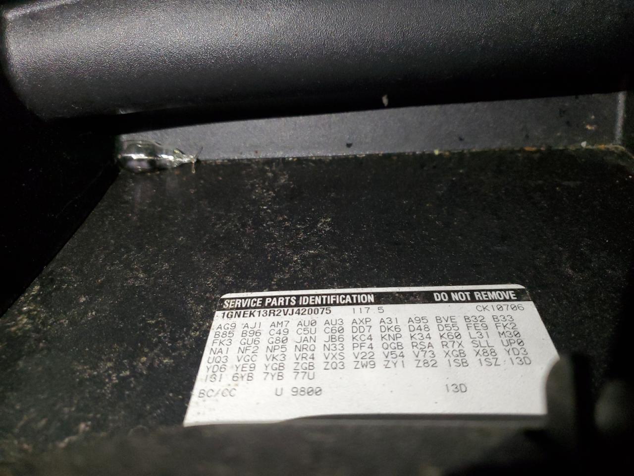 1GNEK13R2VJ420075 1997 Chevrolet Tahoe K1500