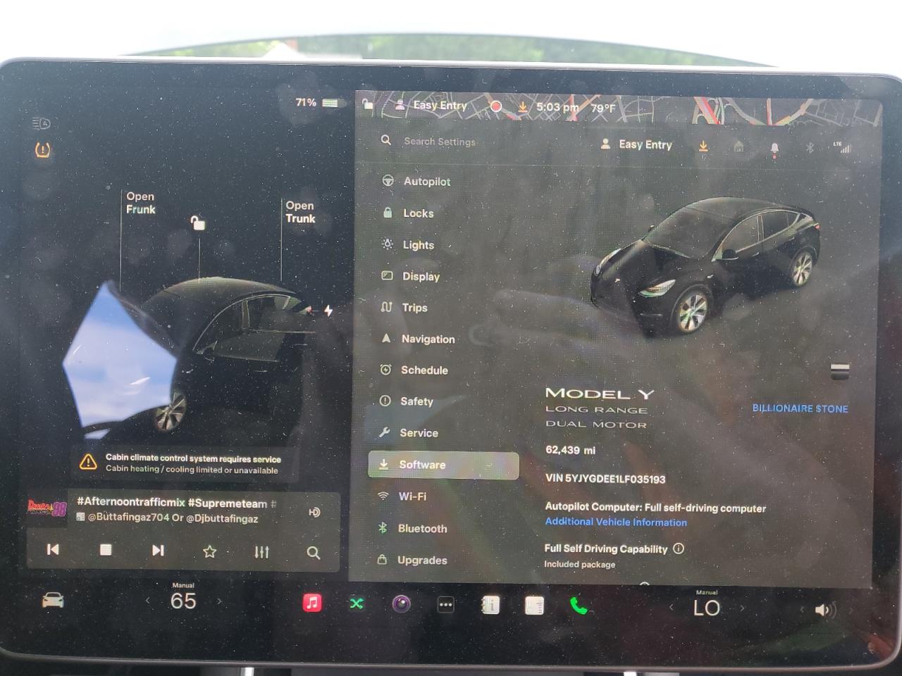 2020 Tesla Model Y VIN: 5YJYGDEE1LF035193 Lot: 56758455