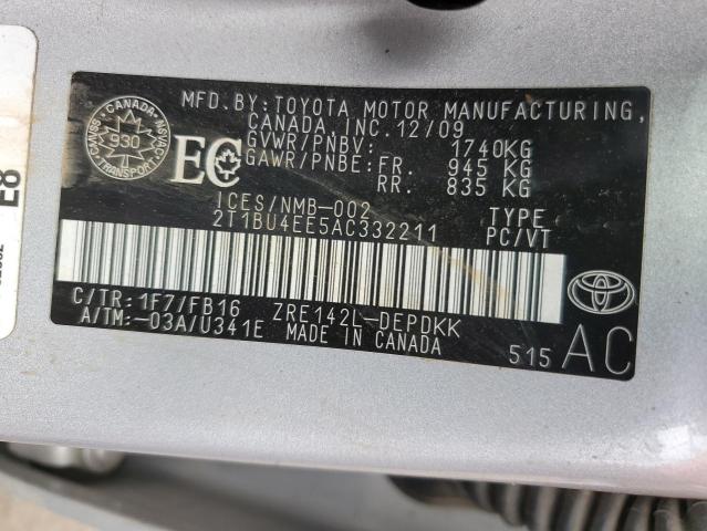 2010 TOYOTA COROLLA BASE  