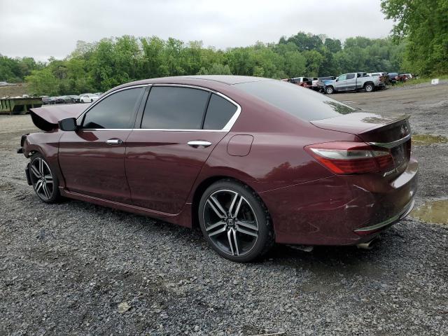 Седани HONDA ACCORD 2017 Бургунді