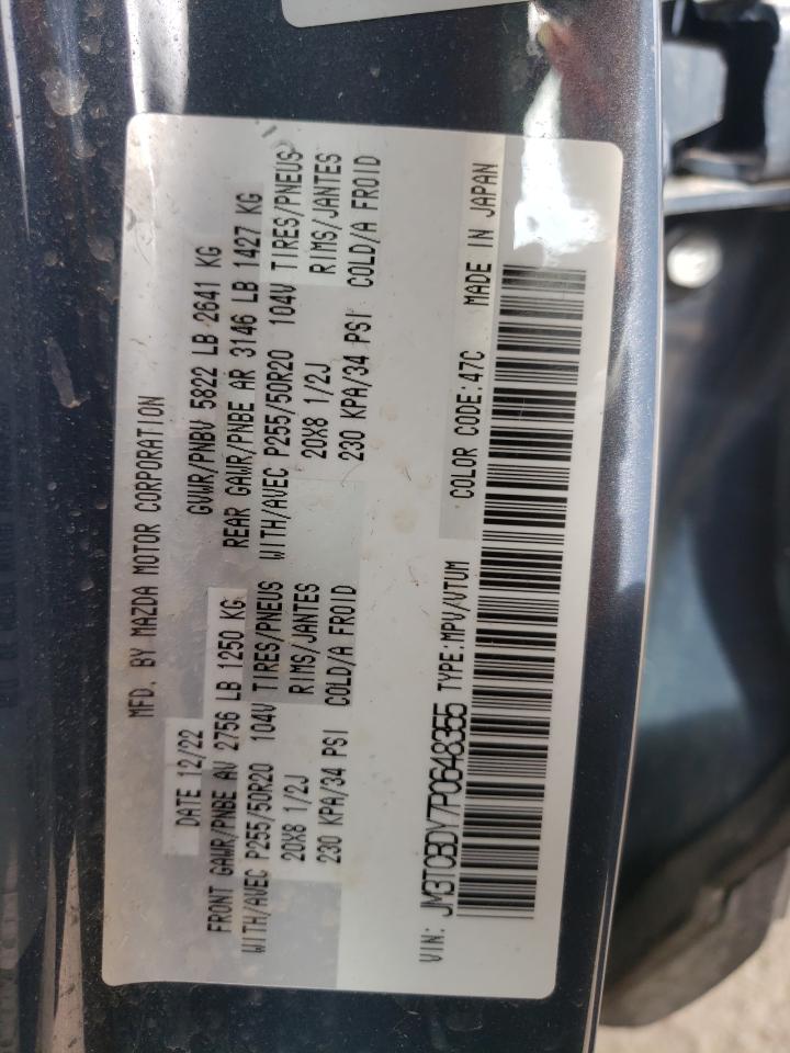 2023 Mazda Cx-9 Grand Touring VIN: JM3TCBDY7P0648355 Lot: 57134305