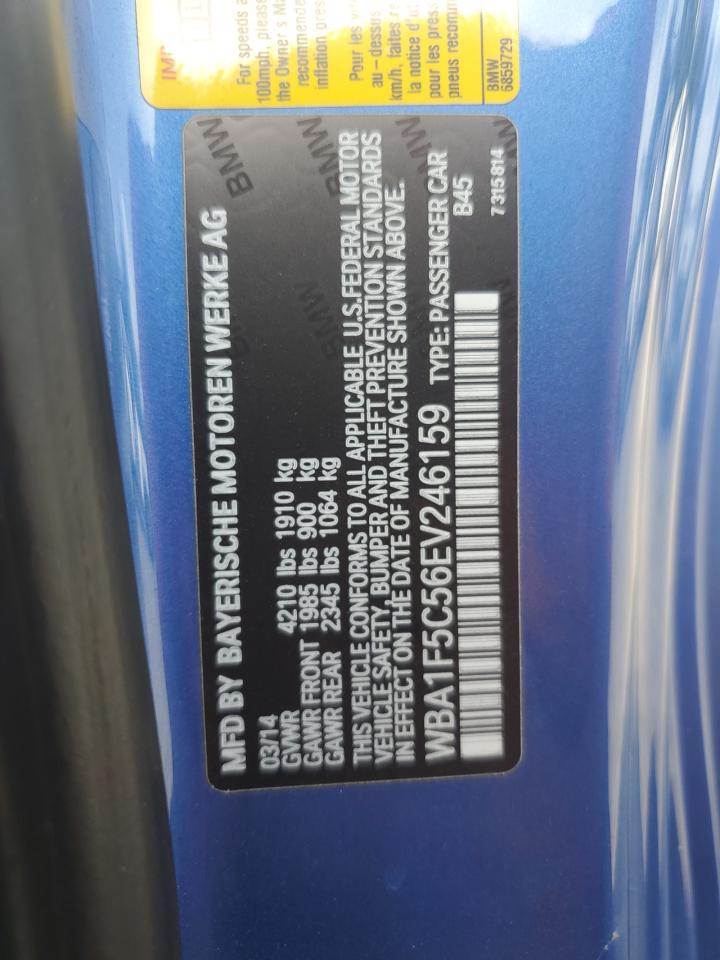 2014 BMW 228 I VIN: WBA1F5C56EV246159 Lot: 63202635