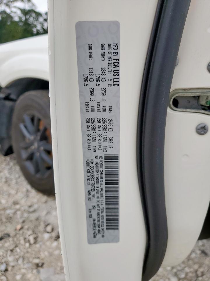2019 Dodge Journey Se VIN: 3C4PDCBBXKT797799 Lot: 58957335
