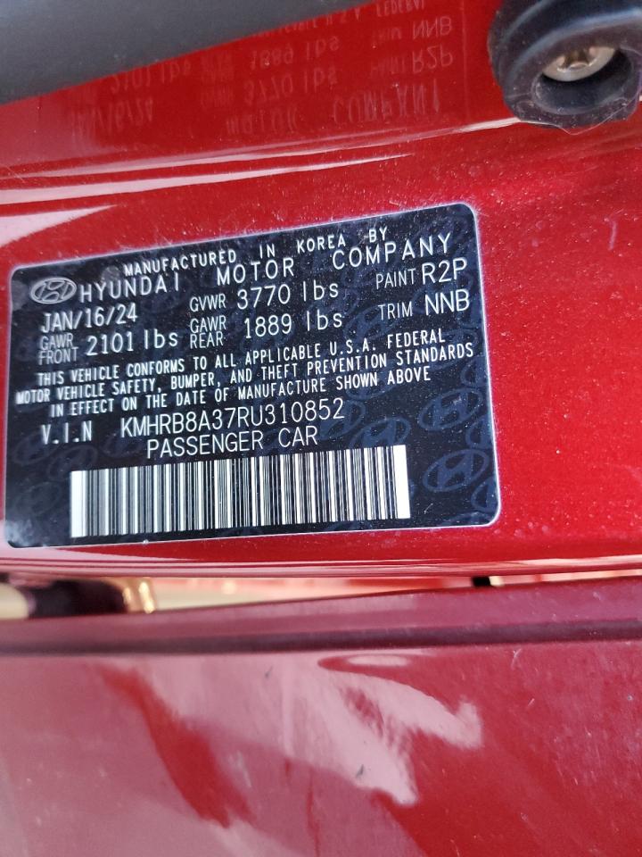 2024 Hyundai Venue Se VIN: KMHRB8A37RU310852 Lot: 56565905