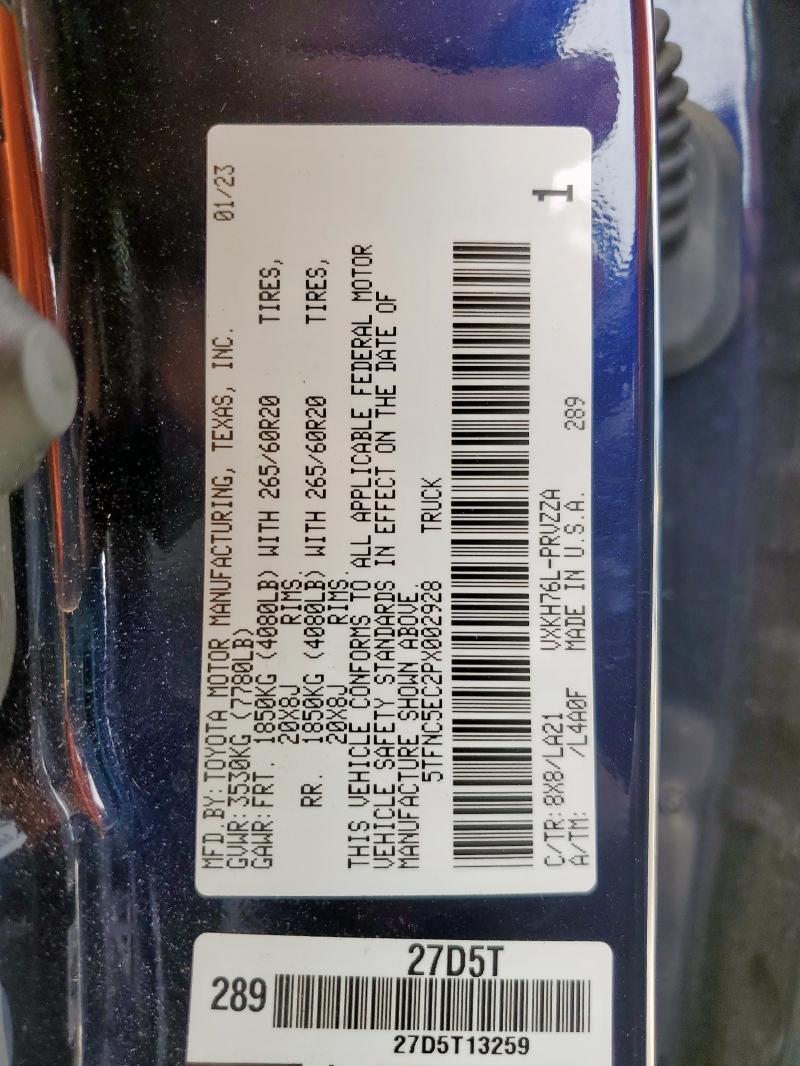 2023 TOYOTA TUNDRA CREWMAX PLATINUM  